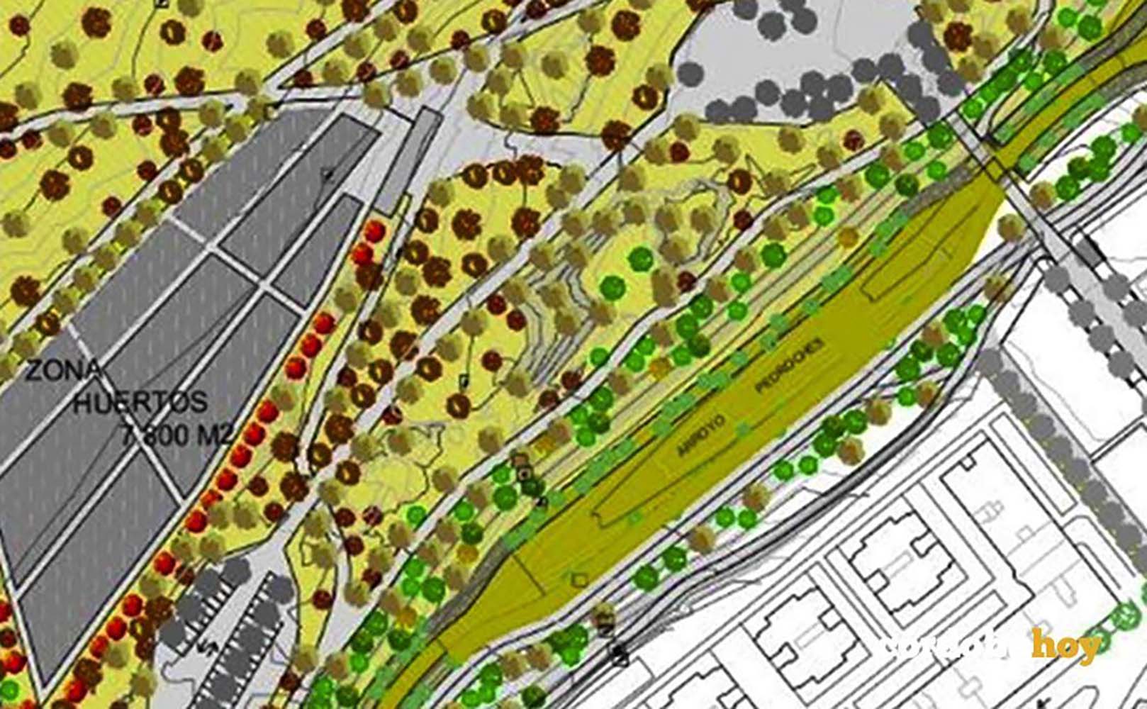 El Parque de Levante tendrá una zona de huertos comunitarios de 8.028 metros cuadrados