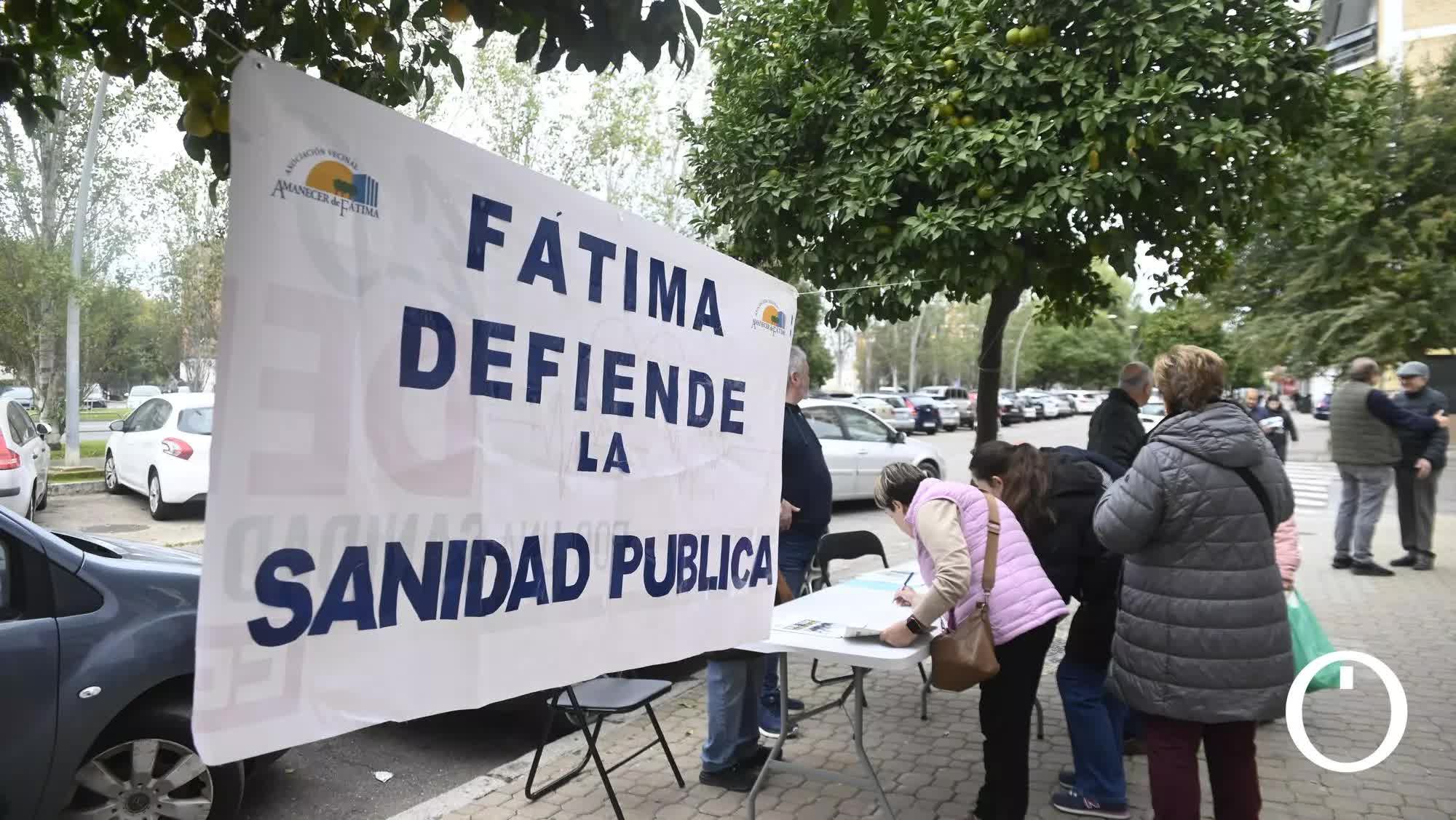 Los vecinos de Fátima recogen firmas para reclamar más médicos